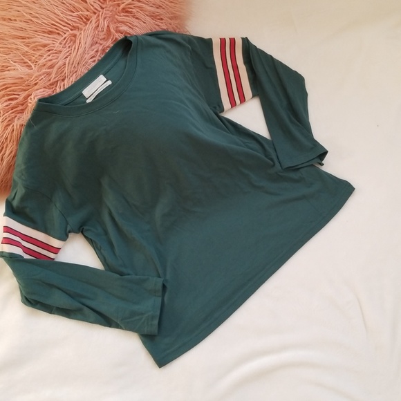 Urban Outfitters Tops - Urban green striped thermal NWOT